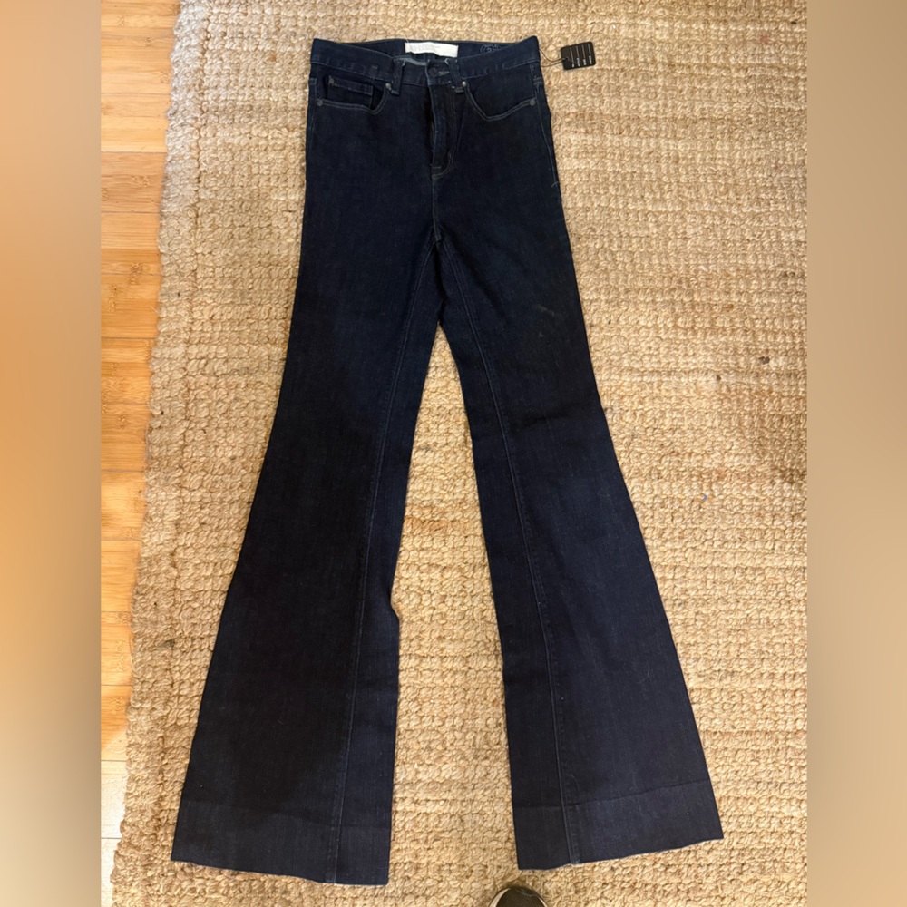 Marc By Marc Jacobs Dark Blue High Rise Flare Jeans